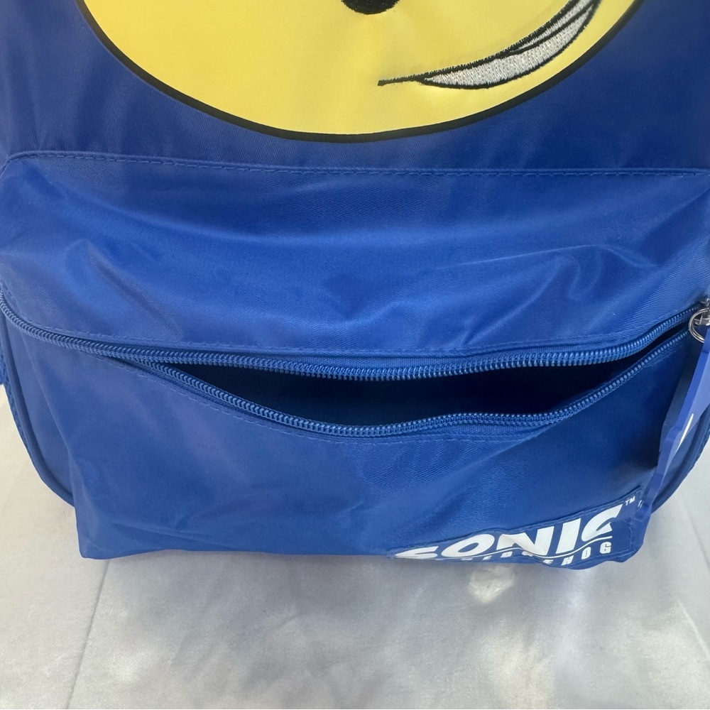 NWOT Sonic the Hedgehog Blue Character Student School Backpack - Picture 7 of 12
